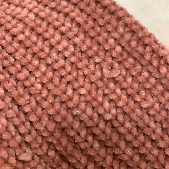 [SOLD] Knit dusty rose/salmon crop sweater - Picture 4 of 7